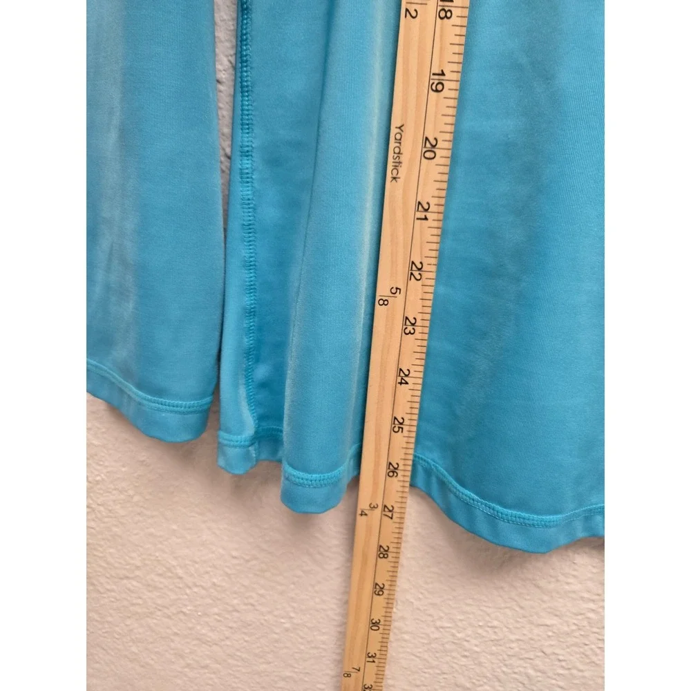 Kanu Surf Rash Guard Swim Shirt Mens‎ Large Turquoise Blue Graphic Long Sleeve